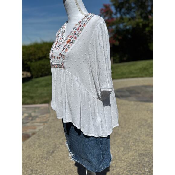 MSRP $134 | Boho Blouse + Denim Skirt + Bling Belt Bundle S-M | SAME DAY SHIP - Picture 3 of 11